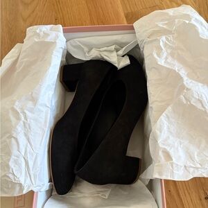 Mansur Gavriel Black Block Heel Shoes